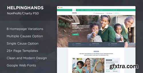 ThemeForest - HelpingHands - NonProfit/Charity PSD 13945828