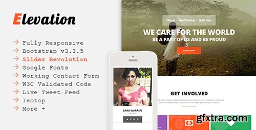 ThemeForest - ELEVATION v1.1.0 - Charity/Nonprofit/Fundraising Template - 12318455