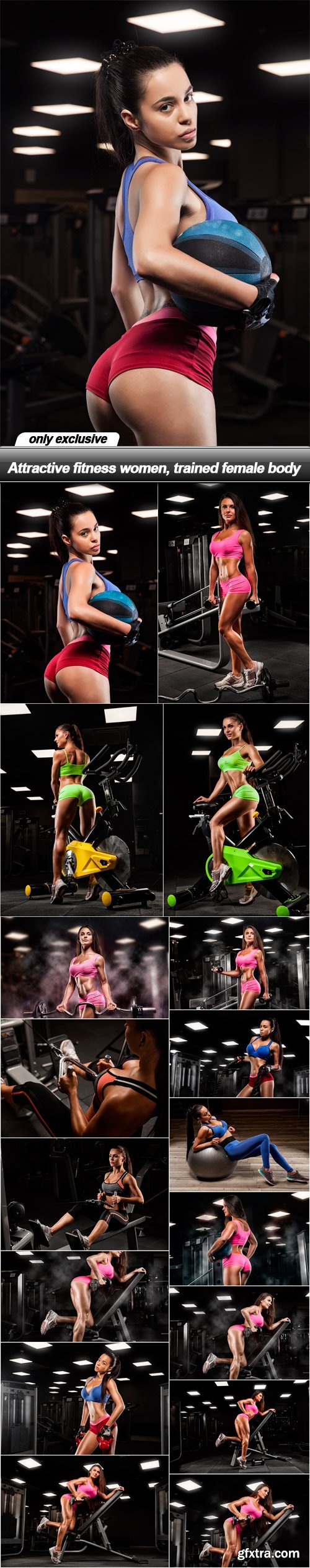 Attractive fitness women, trained female body - 17 UHQ JPEG