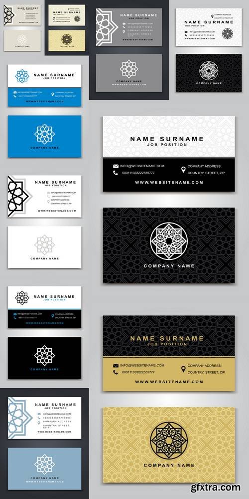 Islamic Business Vector Card Creative Design