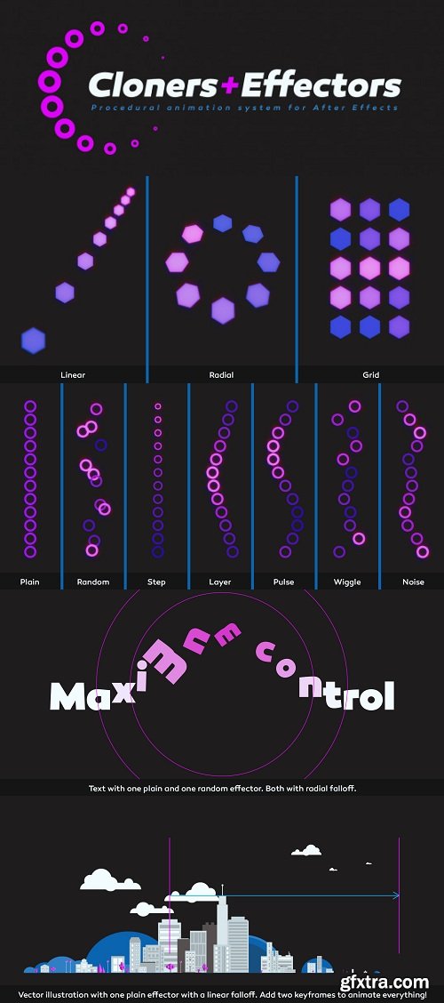 Aescripts Cloners + Effectors v1.2.3 for After Effects