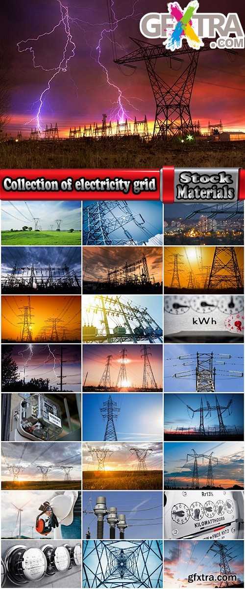 Collection of electricity grid support pole wire electricity meter 25 HQ Jpeg