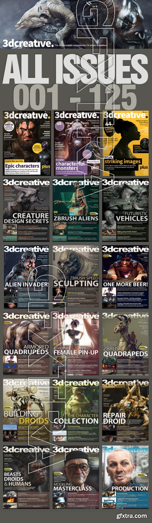 3DCreative Magazine Collection - All 125 Issues!