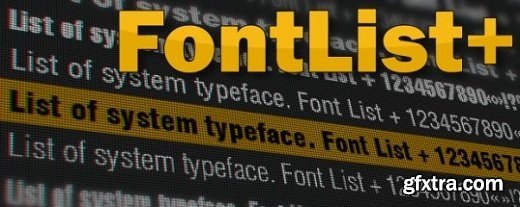 Aescripts - Font List Plus v1.041 for After Effects