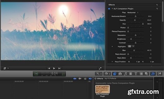 Anamorphic Lens Flares 1.1 for FCP X, Premiere Pro & Avid (Win/Mac)