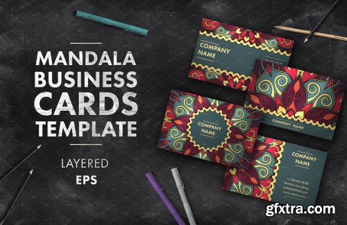 CreativeMarket Mandala business card 004 606852