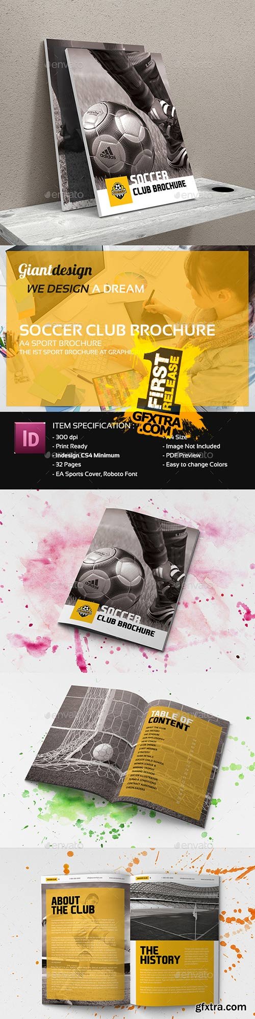 GraphicRiver - Soccer Club Brochure 12036955