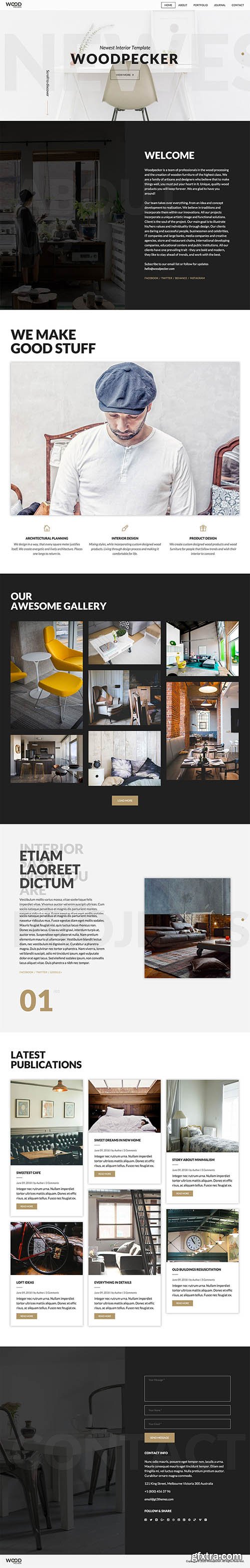 GT3Themes - Interior HTML5 Template - WoodPecker