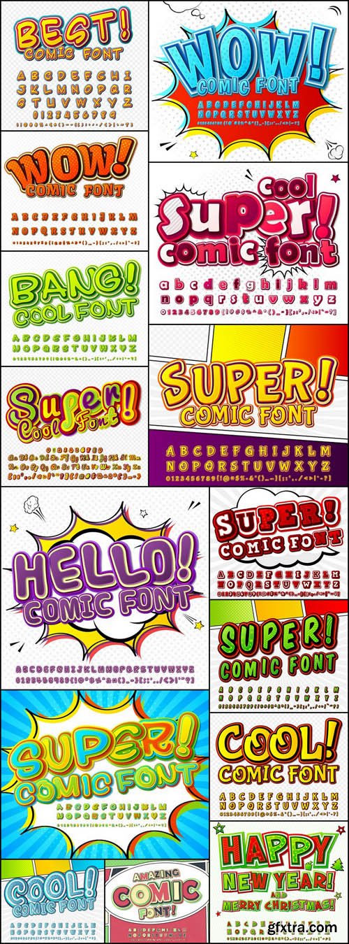 Amazing Comic Font - 15 Vector