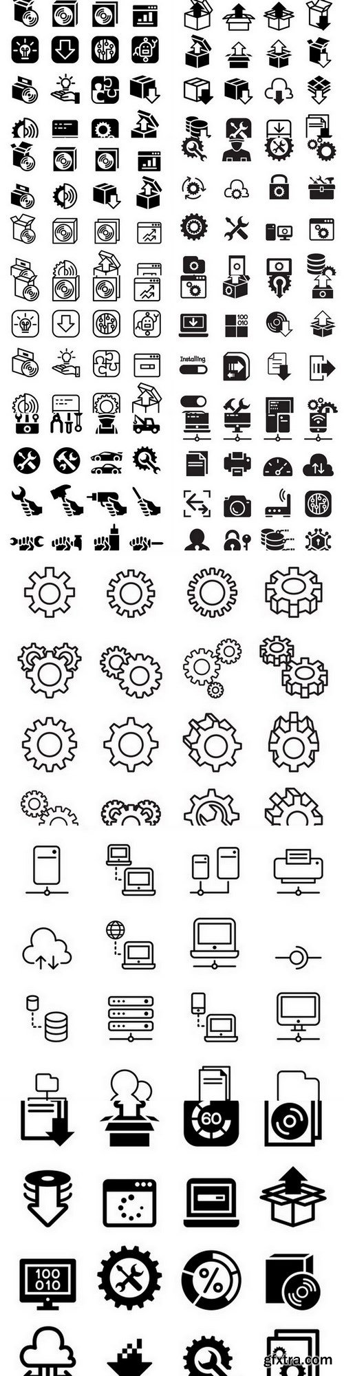 Software icons - 11 EPS Vector Stock