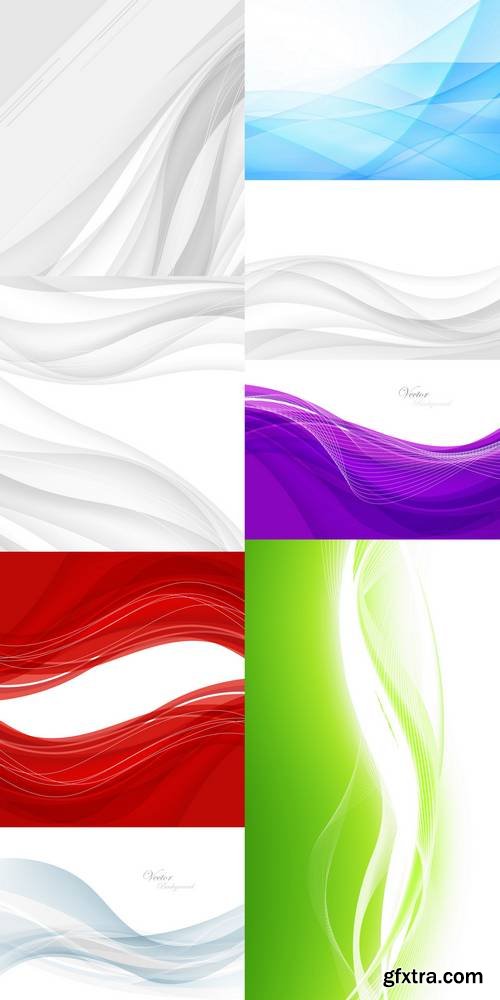 Abstract Backgrounds with Waves