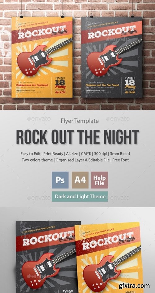 GraphicRiver - Rockout the Night Flyer Template 15700247