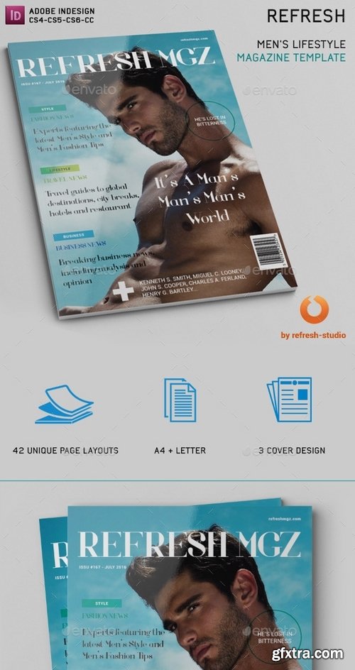 GraphicRiver - Refresh Men\'s Lifestyle Magazine 10924846