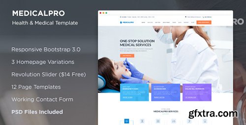 ThemeForest - MedicalPRO v1.1 - Health and Medical HTML Template - 12316962