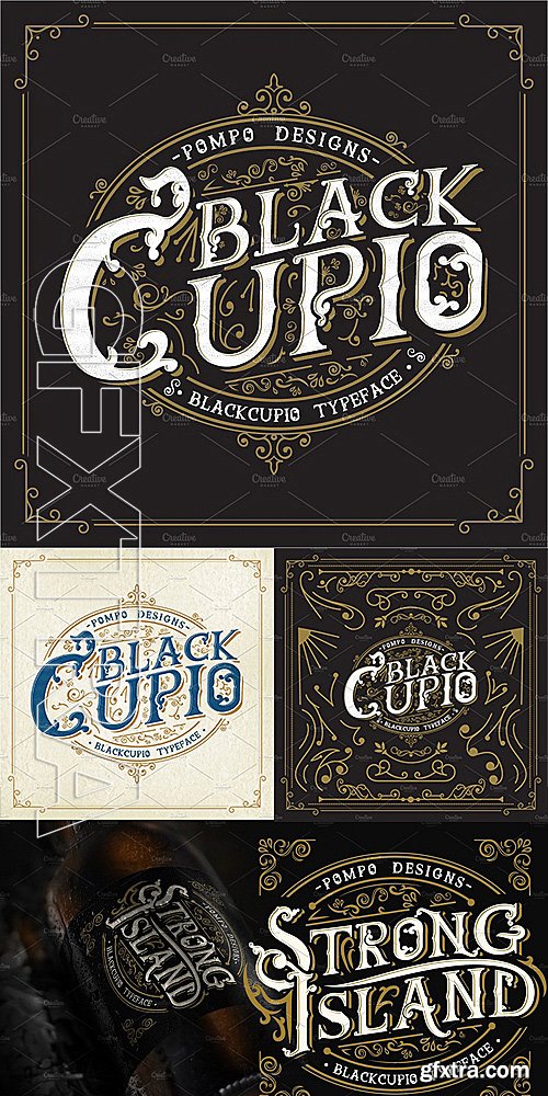CM - Black Cupio Ornaments 1335816