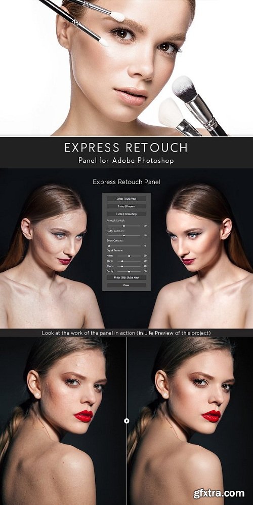 Express Retouch Panel v1.0 for Adobe Photoshop