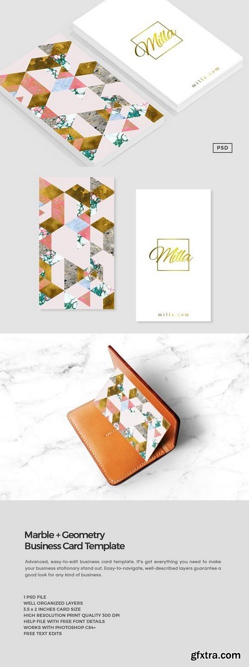 CM - Marble + Geometry Business Card 1209307