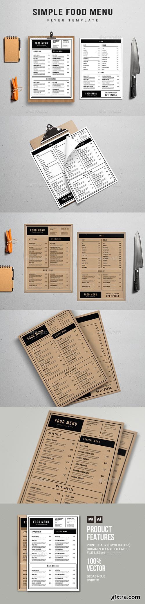 GR - Simple Restaurant menu 19938397