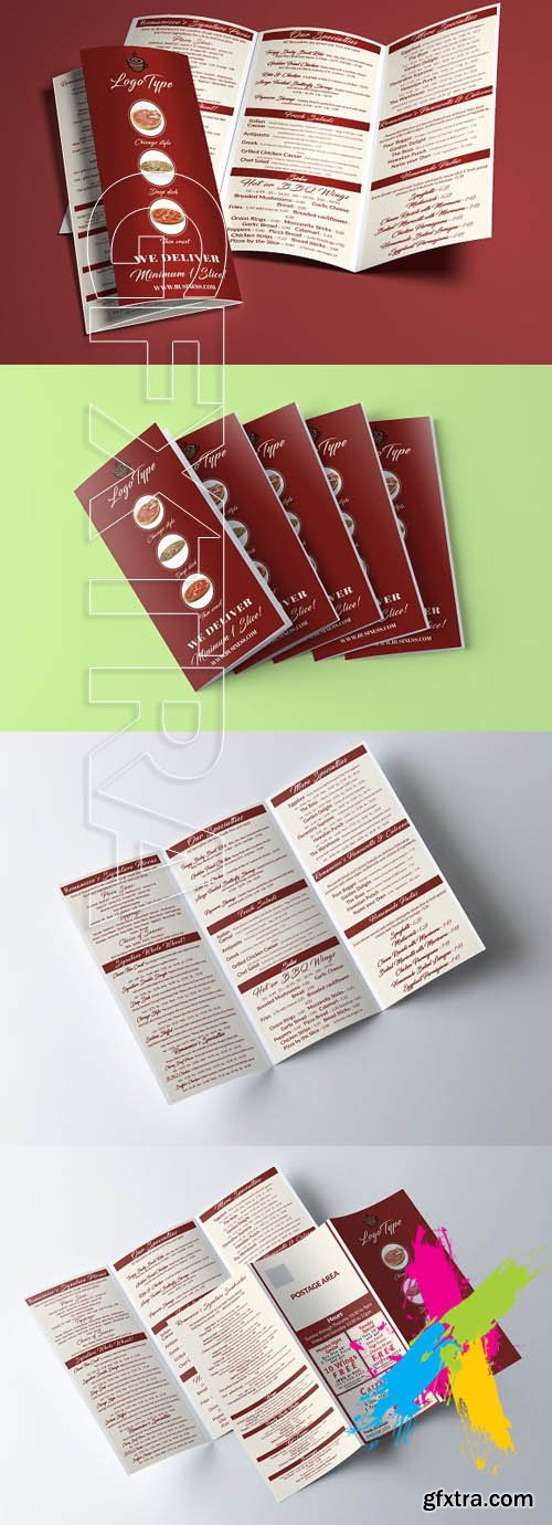 CM - Restaurant Menu Tri-fold Brochure 1543427