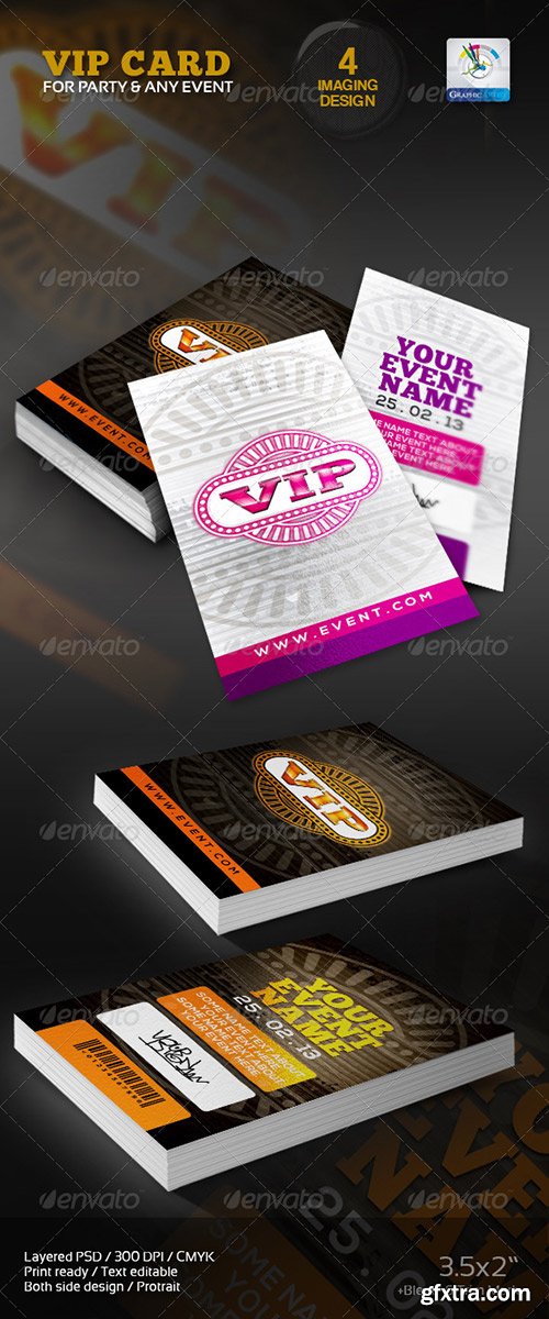 Graphicriver - VIP Card/Pass Multipurpose usable 3755635