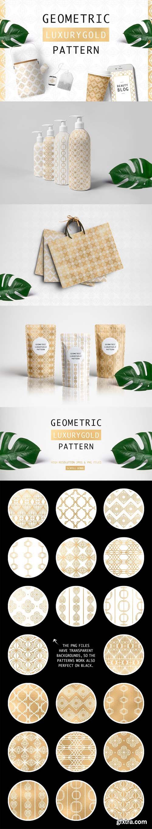 Geometric Luxurygold Pattern