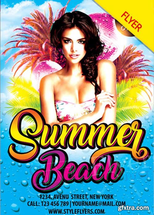 Summer Beach V29 Flyer PSD Template