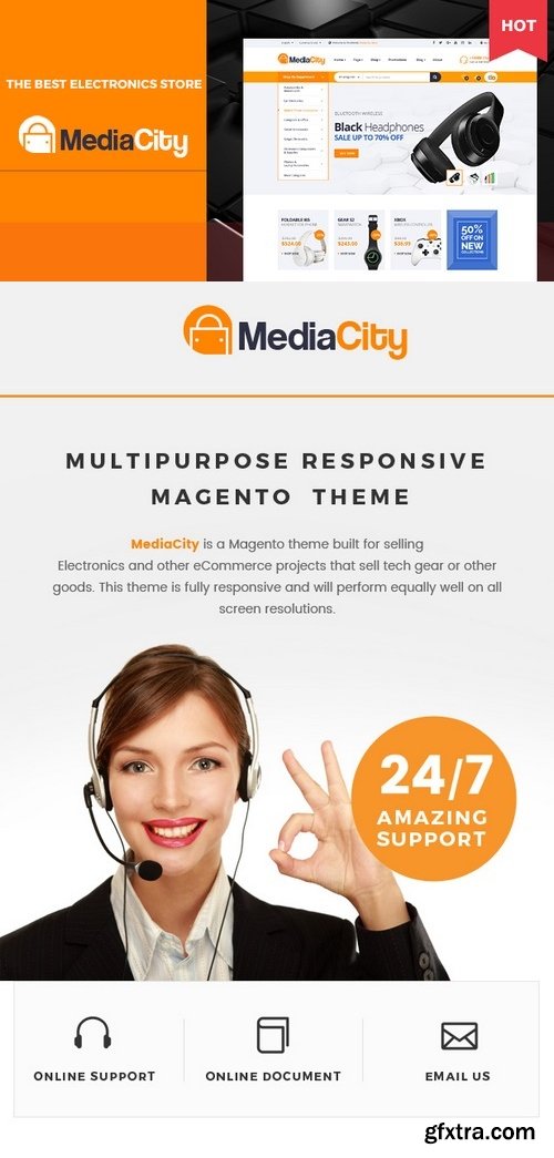 ThemeForest - MediaCity - Technology Responsive Magento Theme 20193009