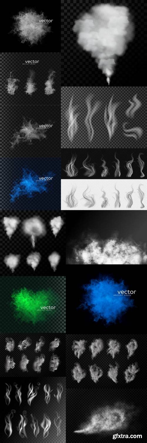 Smoke Vector on Transparent Background 5