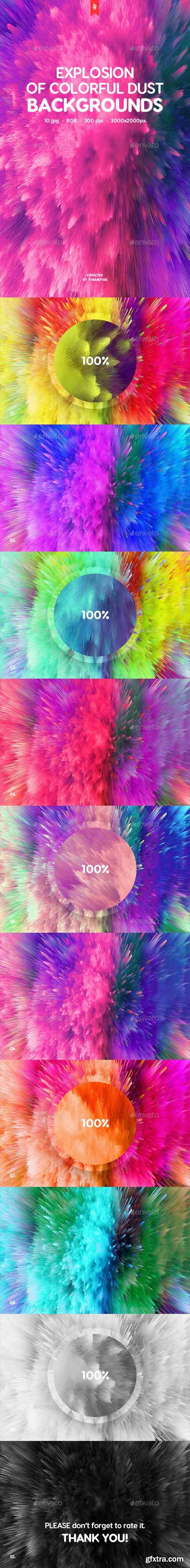 GR - Explosion of Colorful Dust Backgrounds 20234705