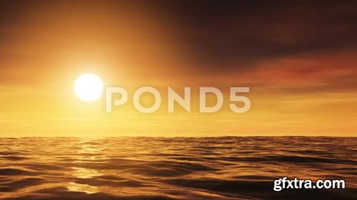 Pond5 - Ocean Sunset Clouds (Hd Loop)