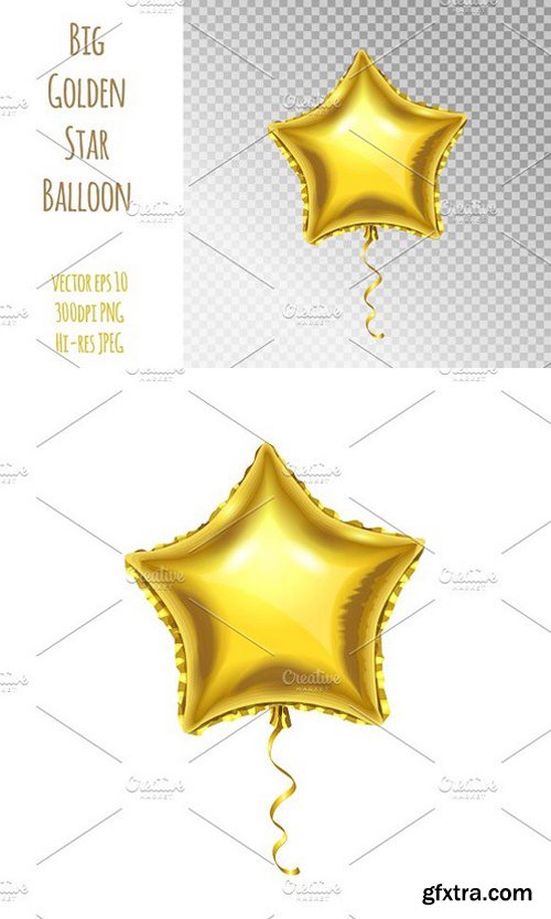 CM - Golden Star Balloon 1759546