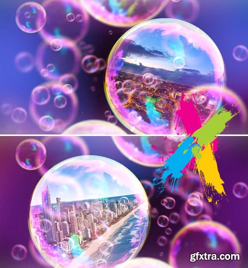 Bubbles Slideshow - After Effects