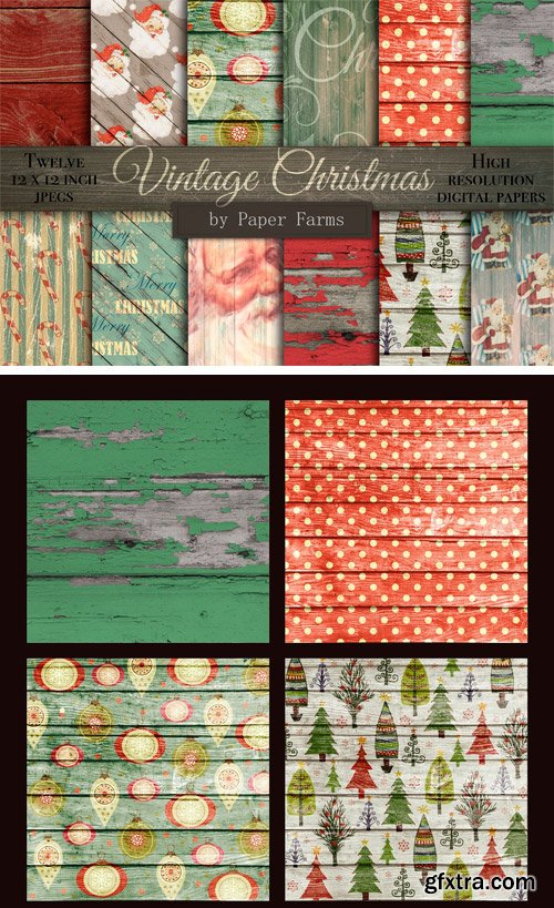 CM - Vintage Christmas Backgrounds 1770876