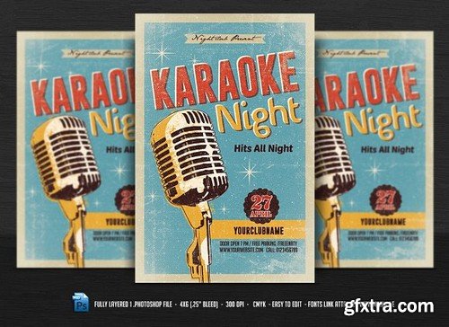 CM - Karaoke Night Flyer 636327