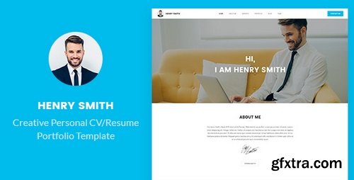 ThemeForest - Henry Smith - Creative Personal CV/Resume Portfolio PSD Template 20631051