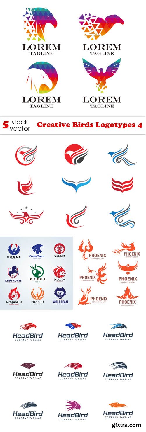 Vectors - Creative Birds Logotypes 4