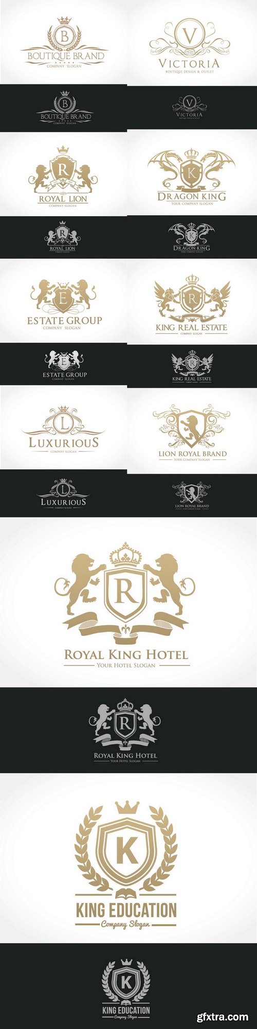 Luxury Vintage Crests Set