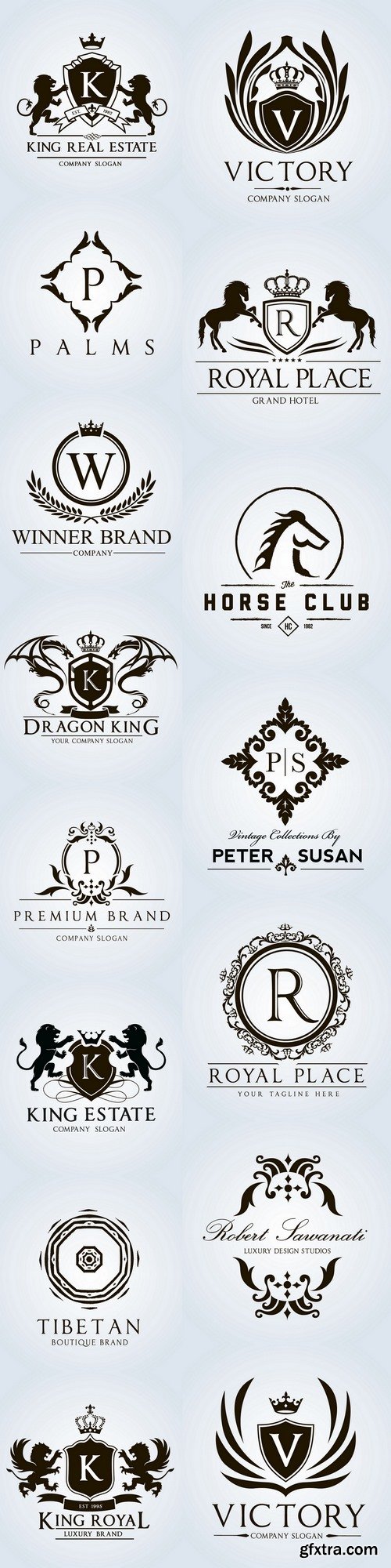 Luxury Vintage, Crests logo