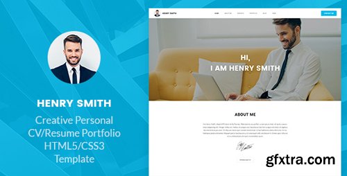 ThemeForest - Henry Smith v1.0 - Creative Personal CV/Resume Portfolio HTML5 Template - 20864459