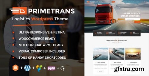 ThemeForest - PrimeTrans v2.5 | Logistics WordPress Theme 14122657