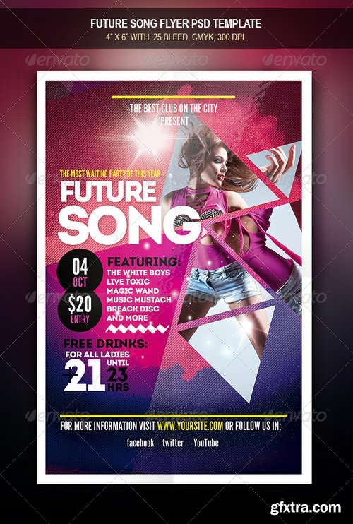 Graphicriver Future Song Flyer 7973913
