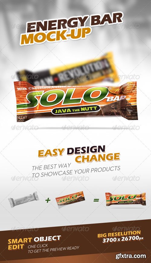 GraphicRiver - Energy Chocolate Bar Mock-Up 2708412