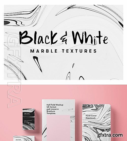 CM - 10 Black White Marble Textures 2044437