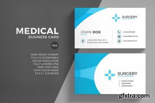 Medical Business Card Template