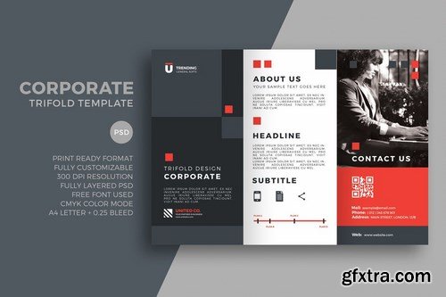 Corporate trifold template-