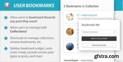 CodeCanyon - WordPress User Bookmarks for UserPro v4.0.1 - 6455170