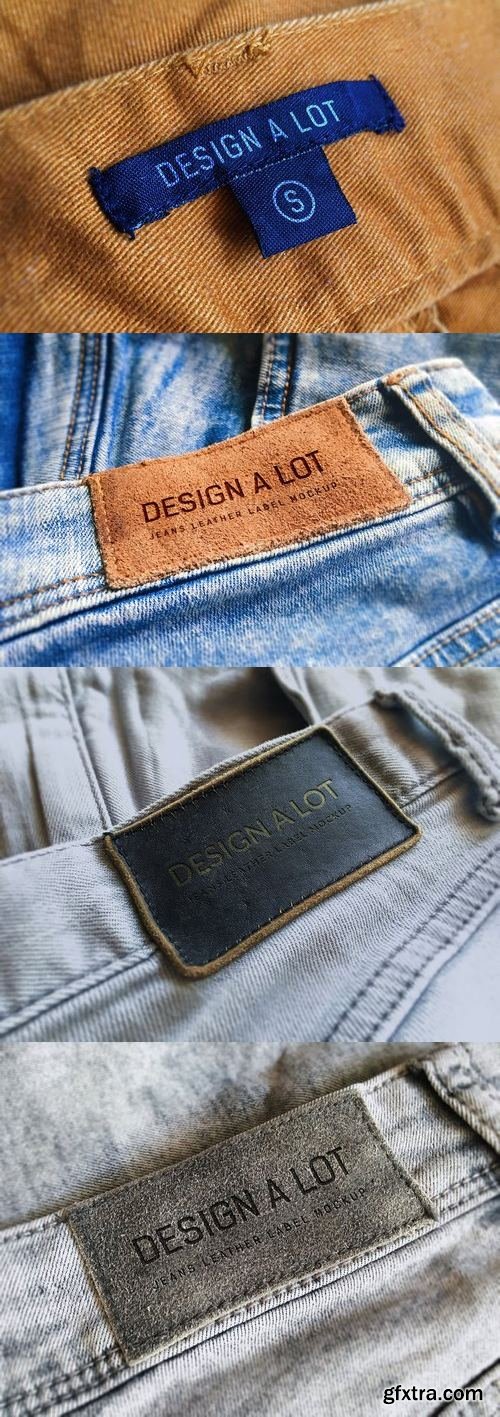 CM - 7 Jeans and Pants Label Mockups 789964