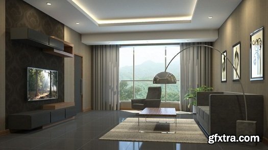 3D Visualization For Beginners: Interior Scene with 3DS MAX (Full)