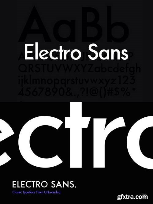 Electro Sans Typeface