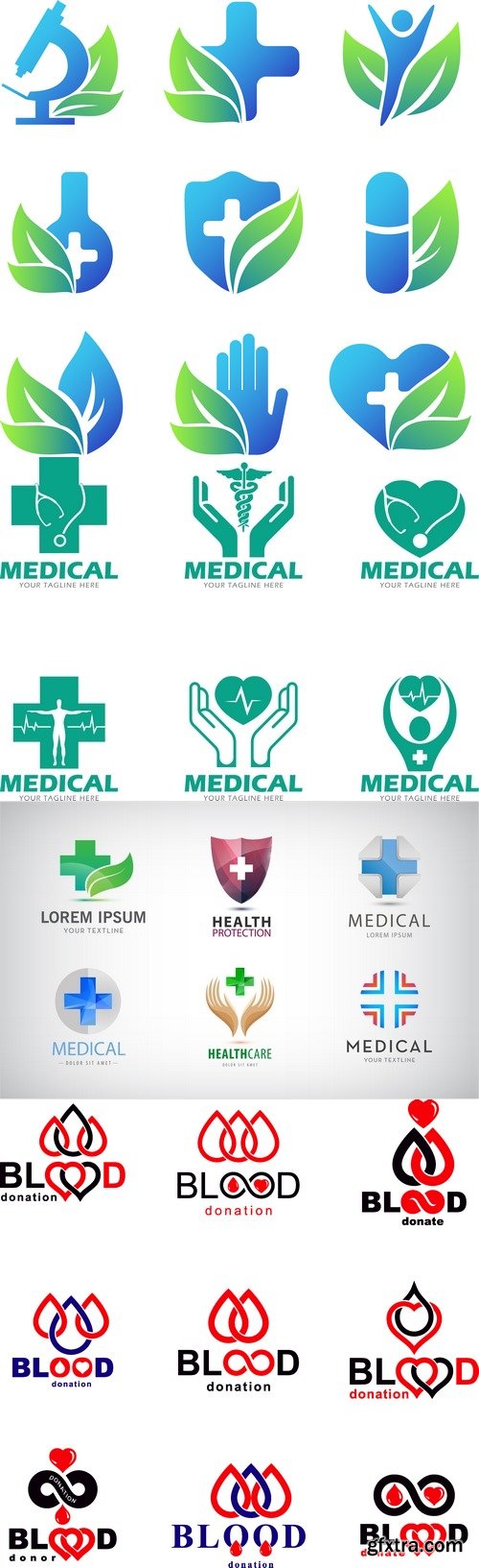 Vectors - Medical Shiny Logotypes 17